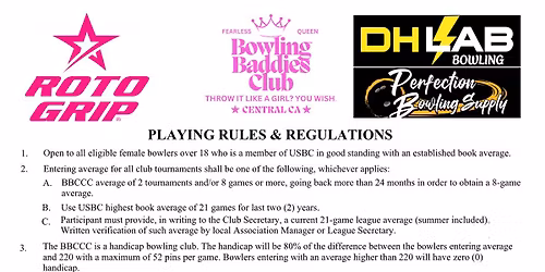 Baddies & Caddies Doubles Tournament at West Lane Bowl