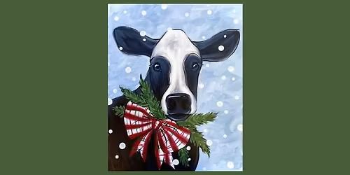 Paint and Sip Holiday Cow