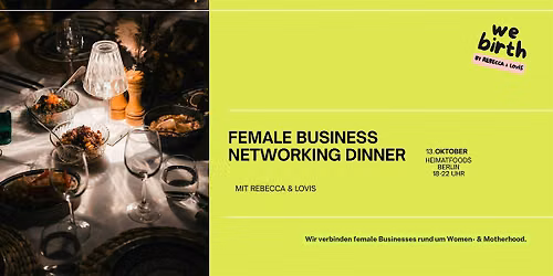 FEMALE BUSINESS NETWORKING DINNER