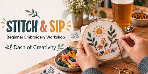 Stitch & Sip: Beginner Embroidery at Stark Brewing Company
