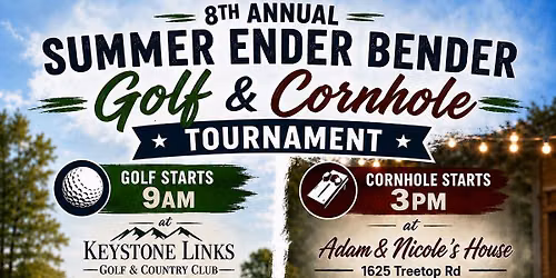 8th Annual Summer Ender Bender Golf and Cornhole Tournament