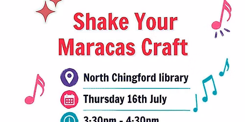 Summer Reading Challenge 2026 Maracas craft @ North Chingford Library