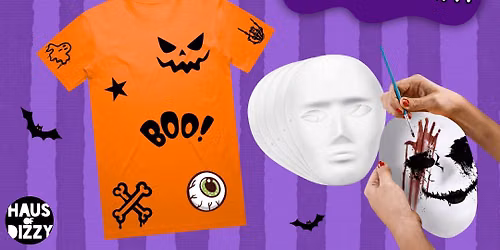 Kids Halloween Workshop: Custom T-shirt & Mask Workshop\ud83c\udf83