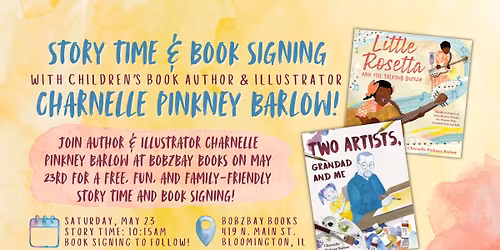 Story Time & Book Signing with Children's Author & Illustrator Charnelle Pinkney Barlow!