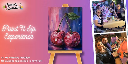 Tampa Sip and Paint \u2013 Disco Cherries