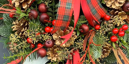 Christmas wreath making 