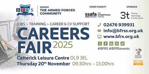 BFRS National Careers Fair @Catterick on Thursday, 20 November 2025