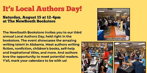 It's Local Authors Day!