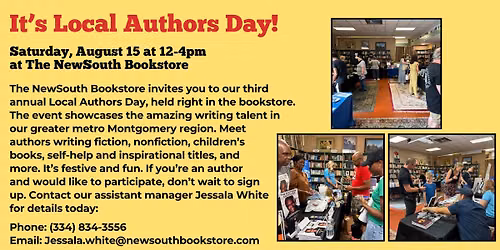 It's Local Authors Day!