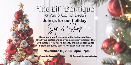 Holiday Sip & Shop!