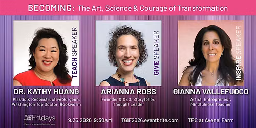 TEACH GIVE INSPIRE Fridays - September 25, 2026
