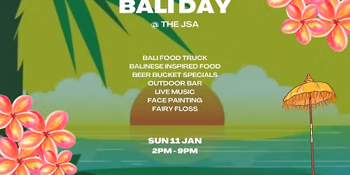 Bali Day @ the JSA - SAVE THE DATE!