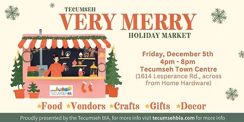 Tecumseh Very Merry Holiday Market