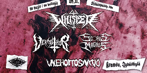 CADAVEROUS RITES: Whisper, Vermithor, Scopus Magnus, Valehoitos\u00e4\u00e4ti\u00f6