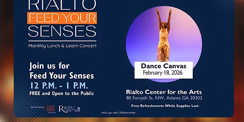 Feed Your Senses: Free Lunchtime Concert Series at the Rialto Center