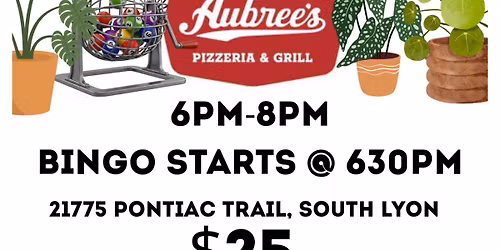 Plant Bingo at Aubree's South Lyon 