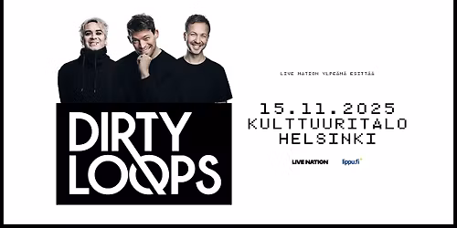 Dirty Loops (SE), Kulttuuritalo, Helsinki 15.11.2025