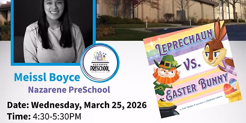 Guest Reader: Meissl Boyce  from Nazarene PreSchool