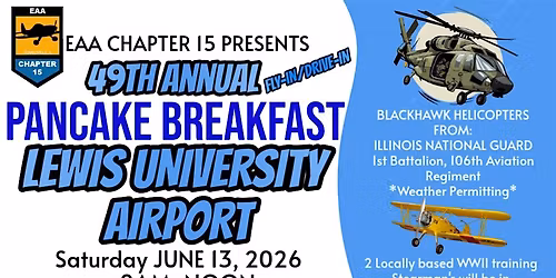 49th Annual Pancake Breakfast with Airplanes - EAA Chapter 15