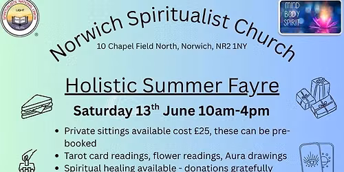 Mind, Body, Spirit Holistic Summer Fayre