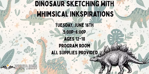 Dinosaur Sketching with Whimsical Inkspirations