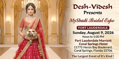 MyShadi Bridal Expo Fort Lauderdale 2026