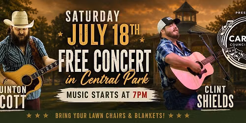 Free Concert! Quinton Scott and Clint Shields