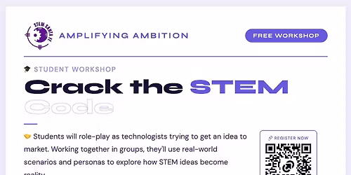 STEM Pathways Monthly Saturday Workshop