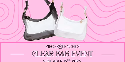 Clear Game Day Bag Event