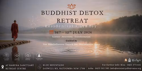 The Buddhist Detox Retreat Sydney - July 2026