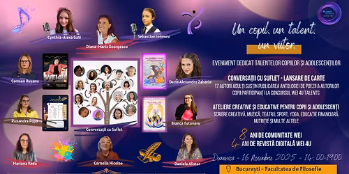 Un copil, un talent, un viitor - 8 ani de WEI \u0219i 4 ani de WEI 4U Magazine