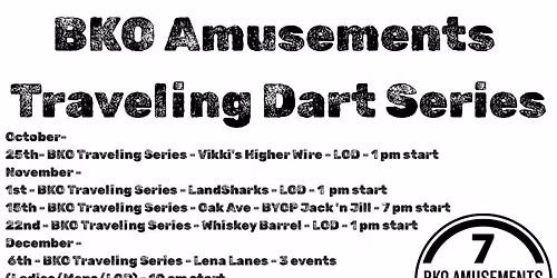 BKO Traveling Dart Series Stop #5 - Lena Lanes 