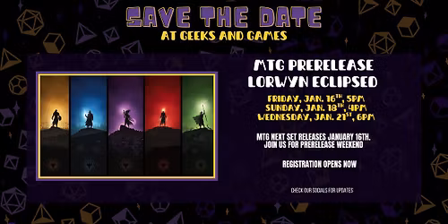 Lorwyn Eclipsed MTG Prerelease