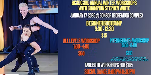 BC Swing Dance Club's 3rd Annual Winter Workshops