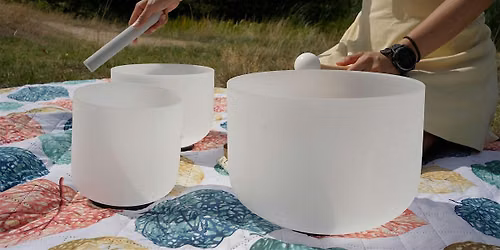 Sound bath in the park