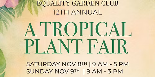 A Tropical Plant Fair