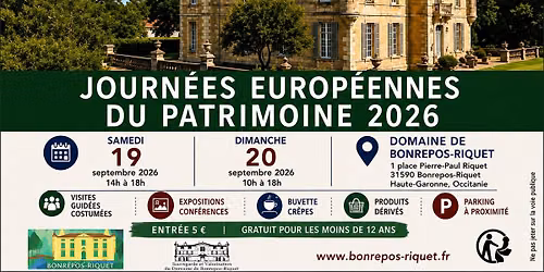 JOURNEES EUROPEENNES DU PATRIMOINE 2026