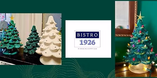 SOLD OUT! Vintage Christmas Tree Paint & Sip Workshop, Bistro 1926