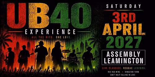 UB40 EXPERIENCE Saturday 03\/04\/27