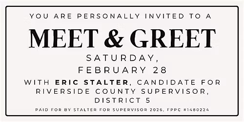 Meet & Greet with Candidate Eric Stalter