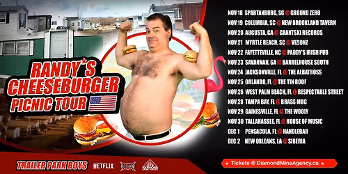 Randy's Cheeseburger Picnic (Trailer Park Boys) Columbia SC