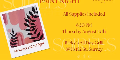 Abstract Paint Night at Ricky\u2019s Evergreen