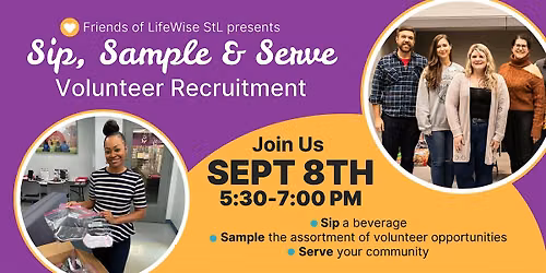 Sip, Sample, & Serve