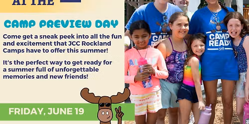 Vacation Days at the J: Camp Preview Day