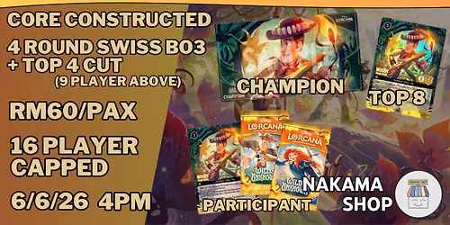 Lorcana TCG Wilds Unknown Set Championship