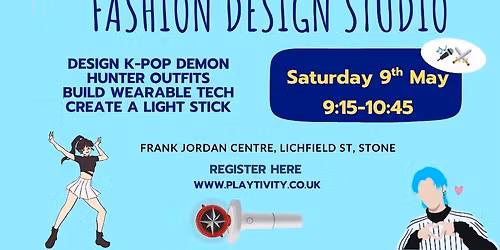  Playtivity STEAM Club- K-Pop Demon Hunters: Fashion Design Studio \ud83c\udfa4\u2694\ufe0f