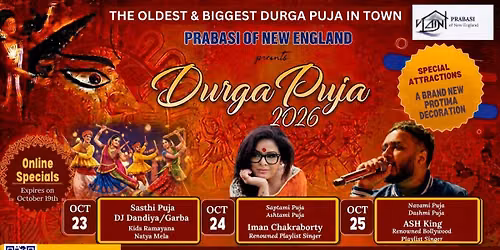 Prabasi of New England Durga Puja 2026