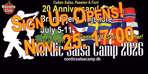 Join the Nordic Salsa Camp 2026 for a Blast of 20 Anniversary Celebration!