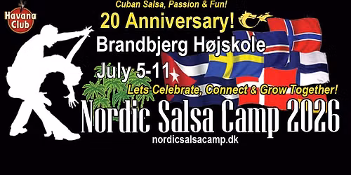 Join the Nordic Salsa Camp 2026 for a Blast of 20 Anniversary Celebration!