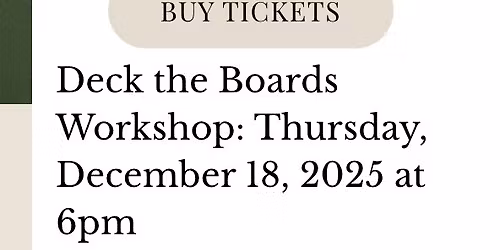 Deck the Boards Charcuterie Workshop